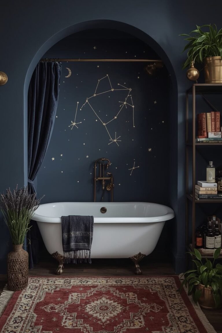 Transform Your Space: 20 Whimsigoth Bathroom Ideas with Mystical Vibes