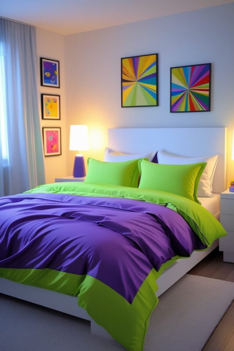 16 Stunning Purple and Green Bedroom Ideas to Transform Your Bed