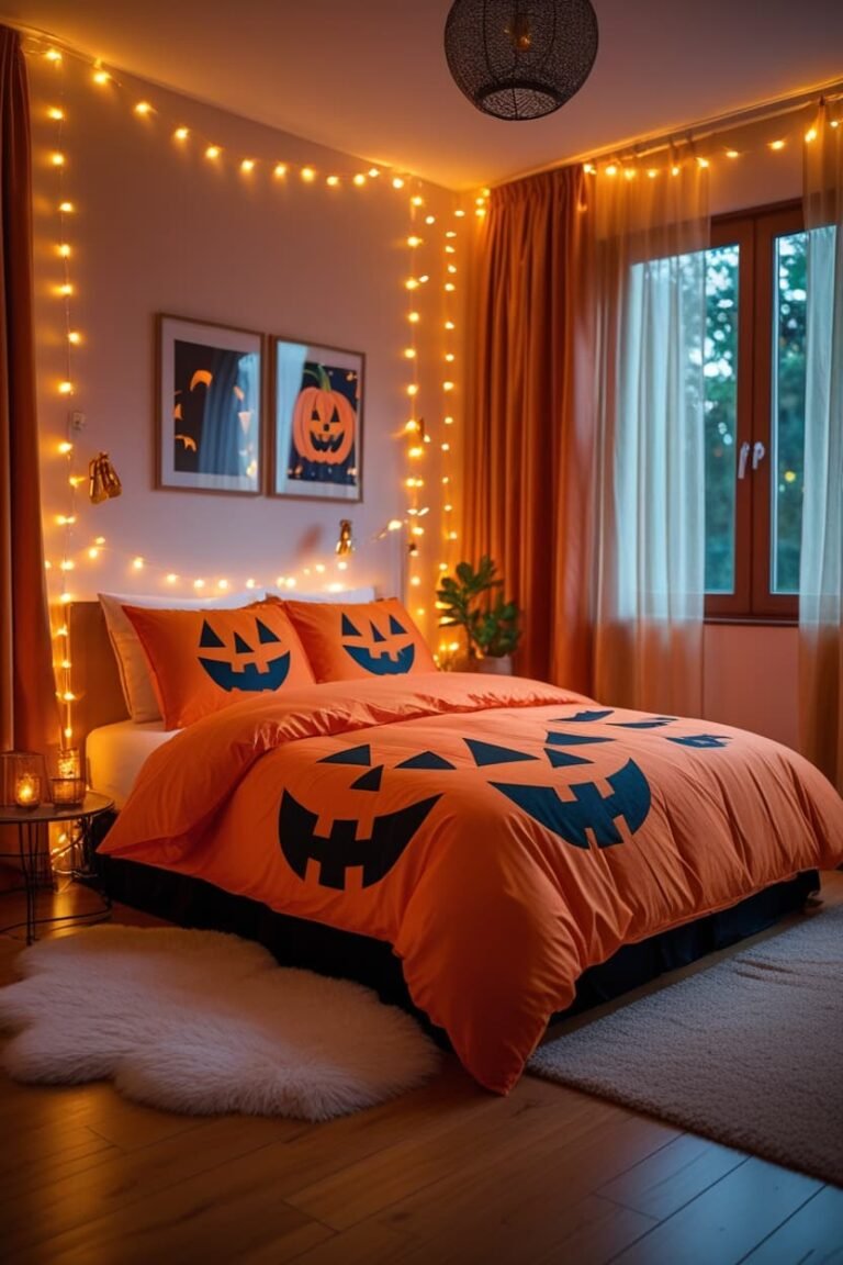 15 Spooky & Cozy Halloween Bedroom Décor Ideas to Try This Season
