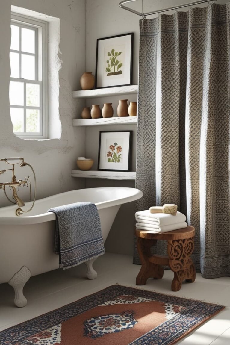 16 Dreamy Boho Bathroom Decor Ideas for a Relaxed & Stylish Home