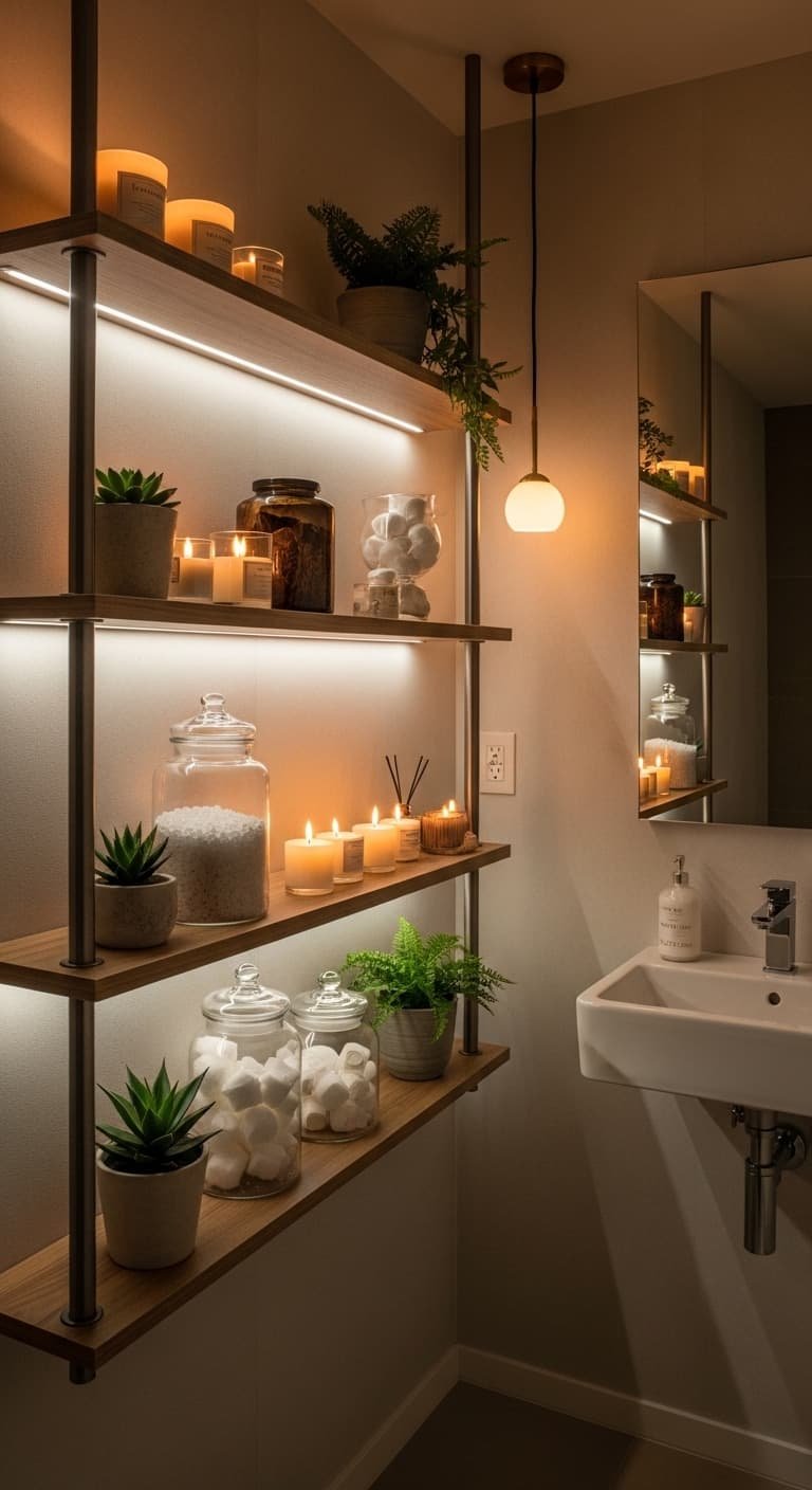 16  Bathroom Shelf Decor Ideas for Small Spaces to Keep Things Stylish & Organized