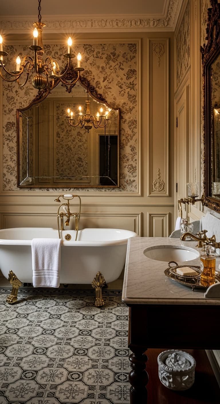 16 Vintage Aesthetic Bathroom Ideas for a Charming & Timeless Look