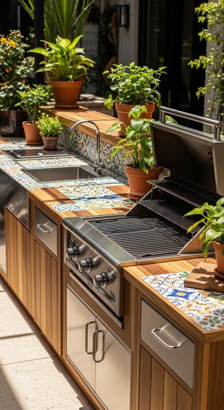 16 Cheap Outdoor Kitchen Countertops: Budget-Friendly Ideas & Materials