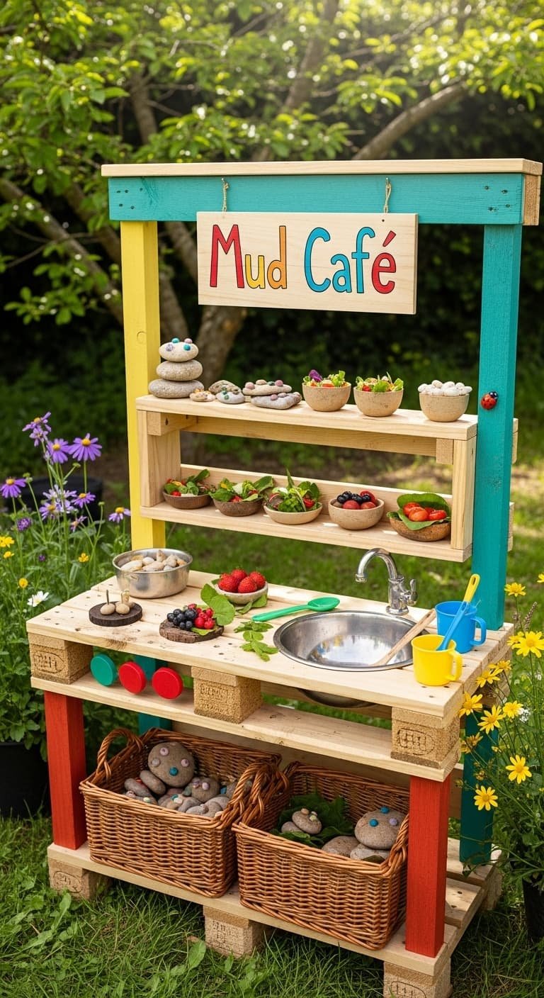 16 DIY Pallet Mud Kitchen Ideas for a Fun Outdoor Play Space