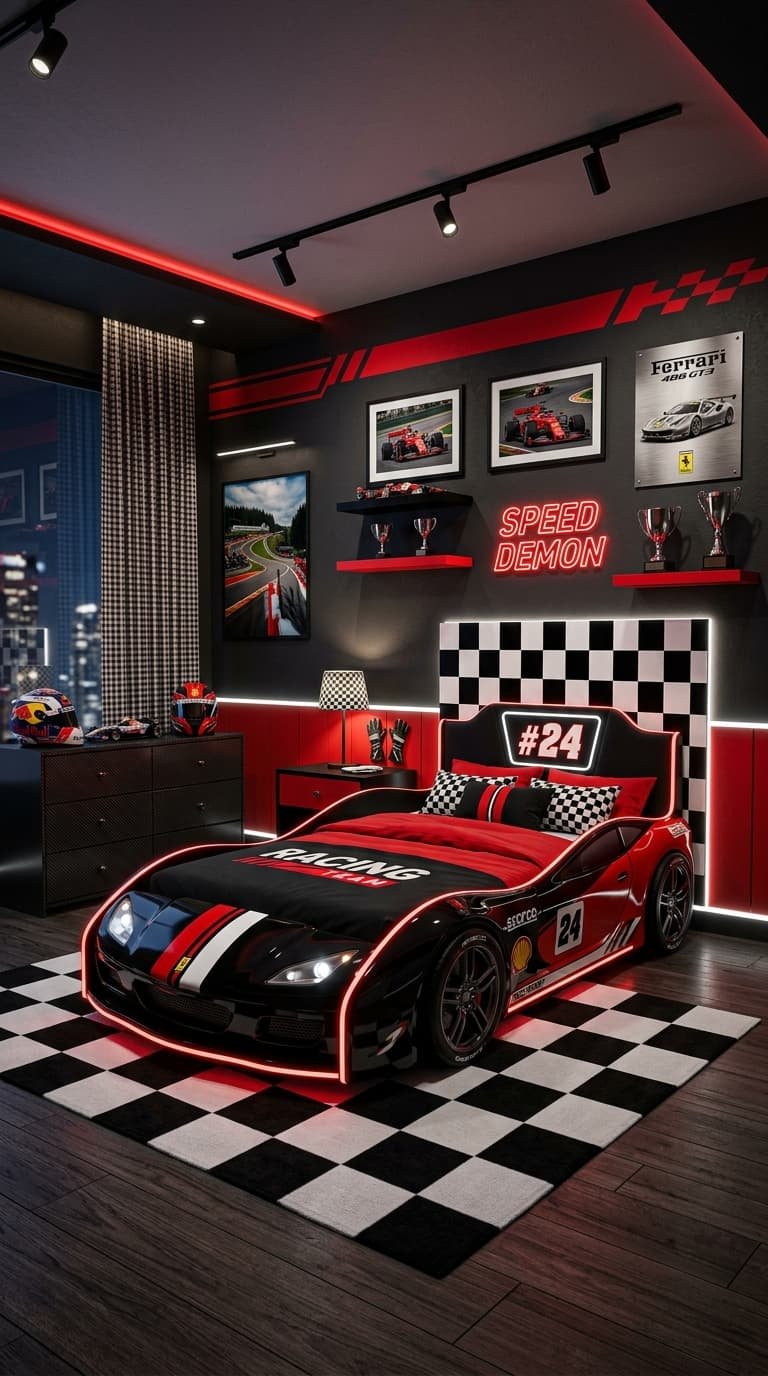 16 Race Car Bedroom Ideas for a Fun & Exciting Kids Room