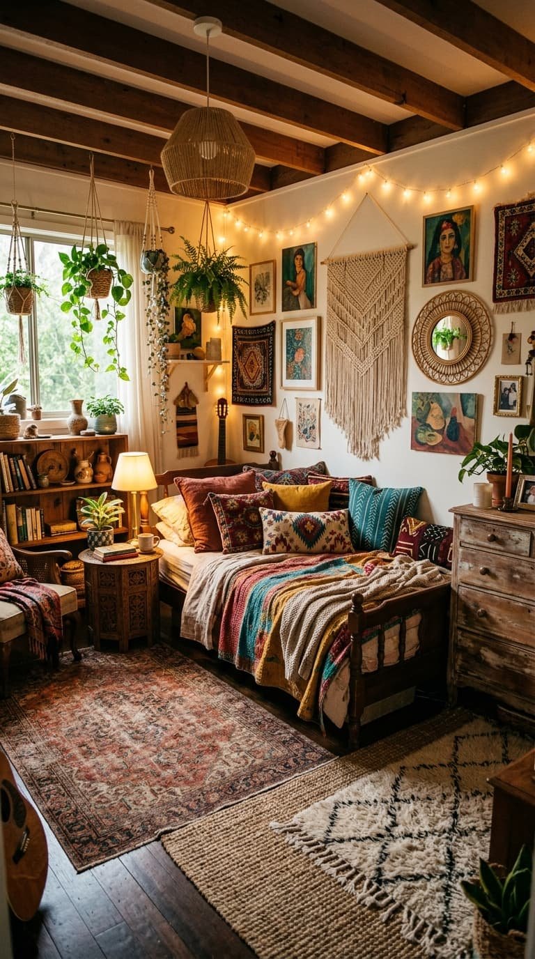 16 Boho Style Bedroom Ideas for a Cozy & Aesthetic Space
