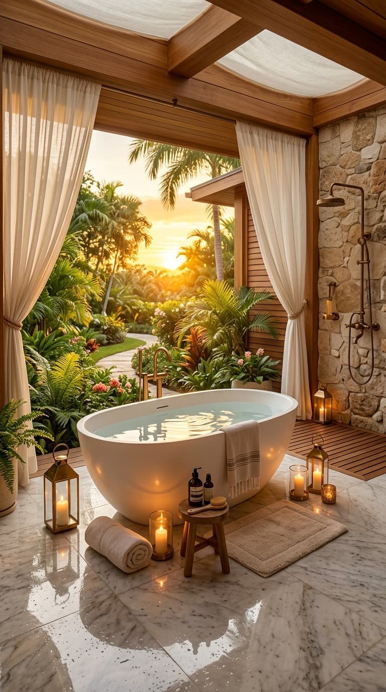 16 Outdoor Bathroom Ideas for a Relaxing Backyard Retreat