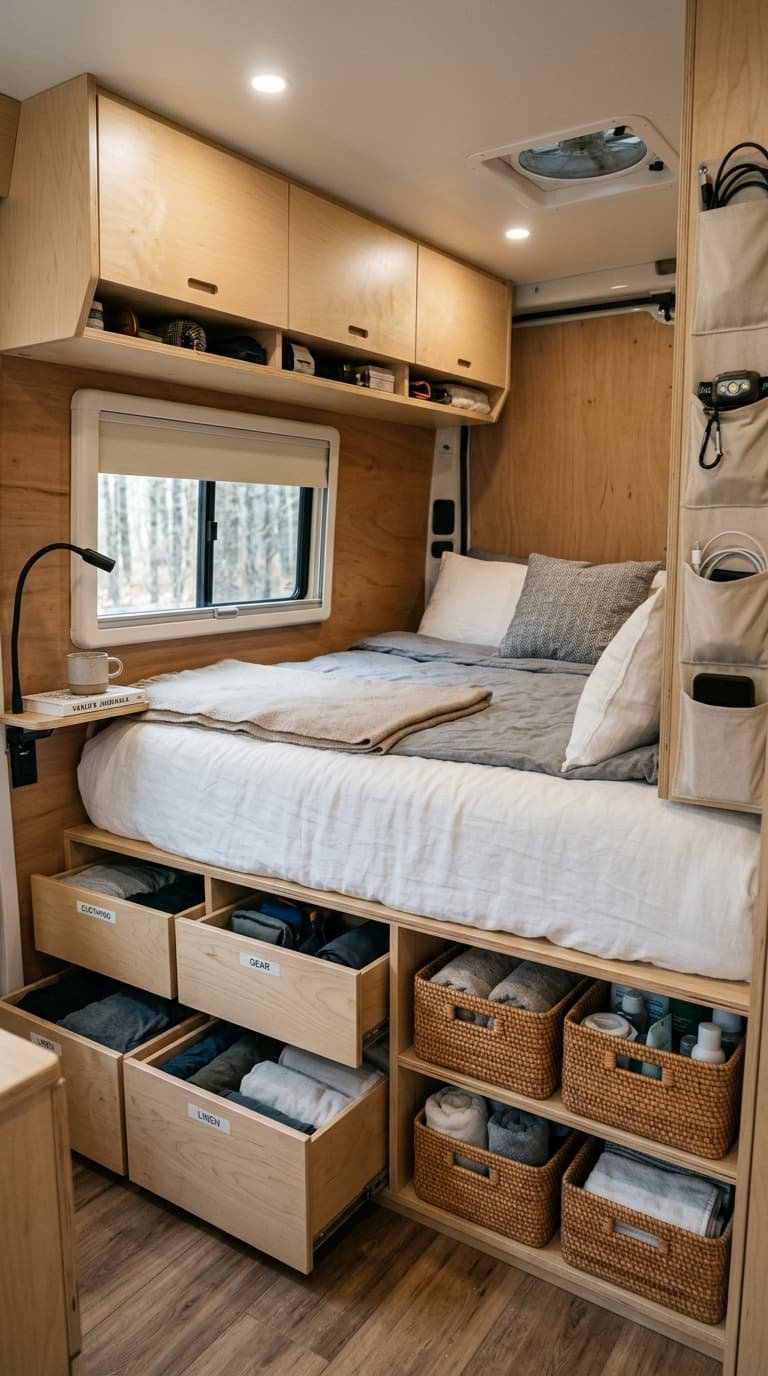 12 Camper Bedroom Remodel Ideas for a Cozy & Stylish RV Space
