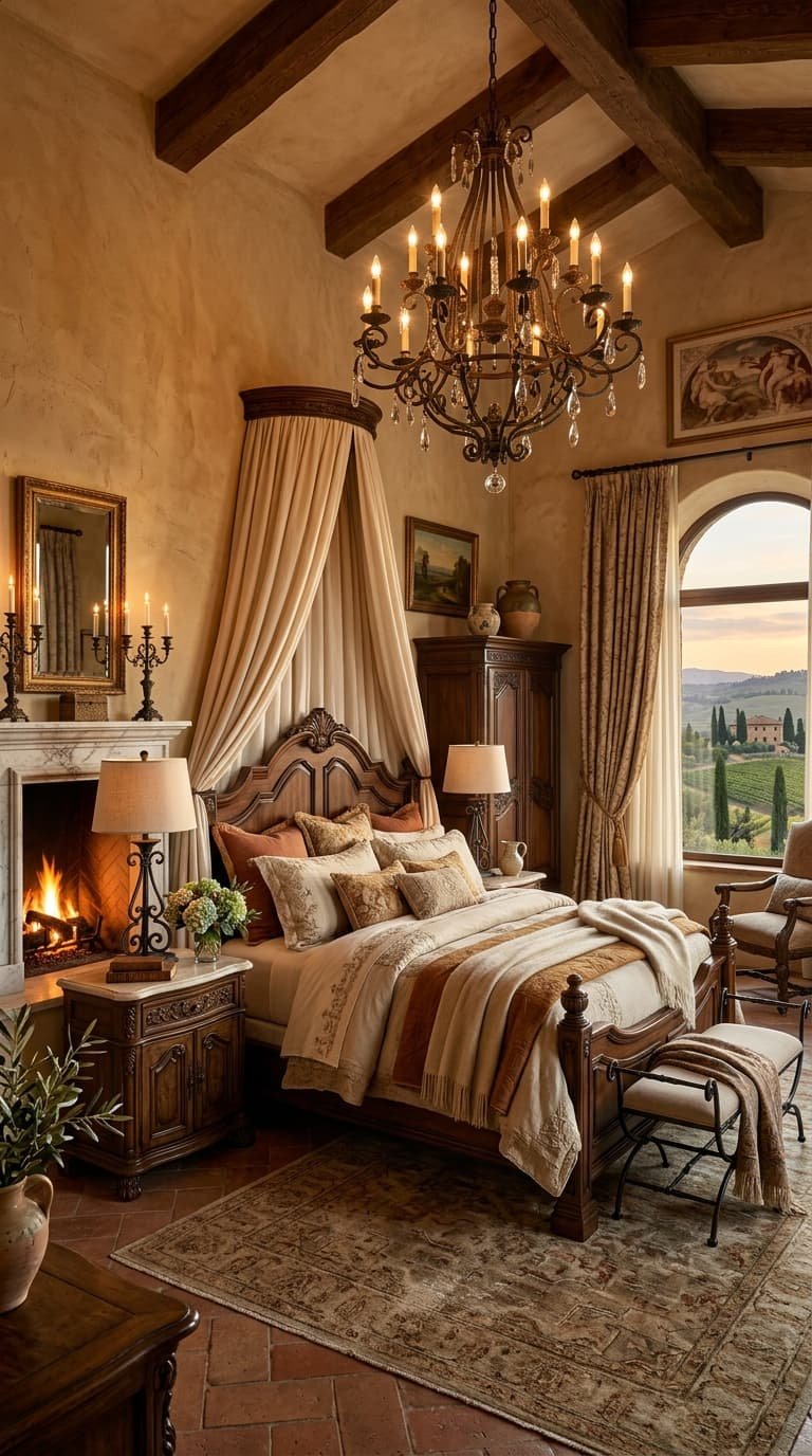 16 Tuscan Bedroom Ideas for a Warm & Elegant Mediterranean Style