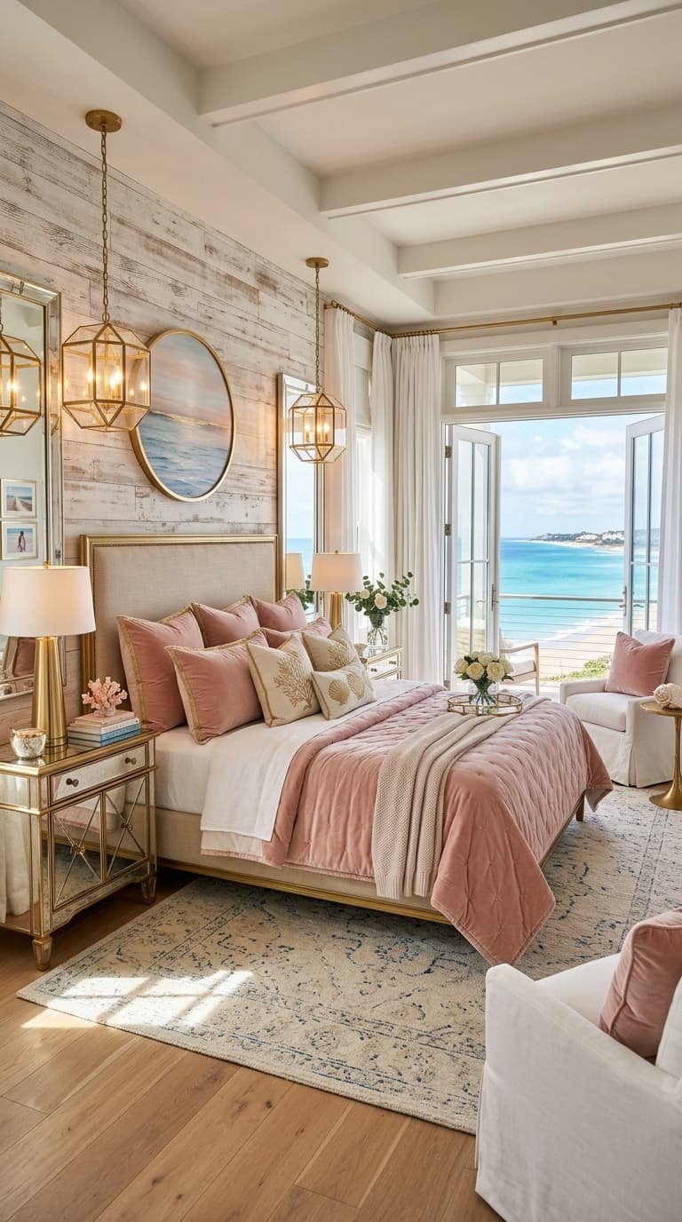 16 Pink Coastal Bedroom Ideas for a Soft Beachy Retreat