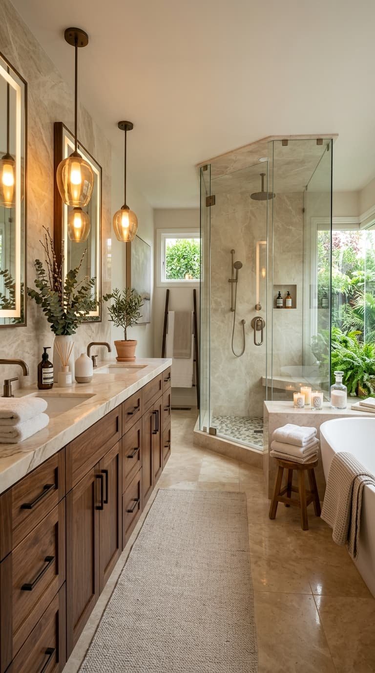 16 Brown and Beige Bathroom Ideas for a Warm Elegant Space