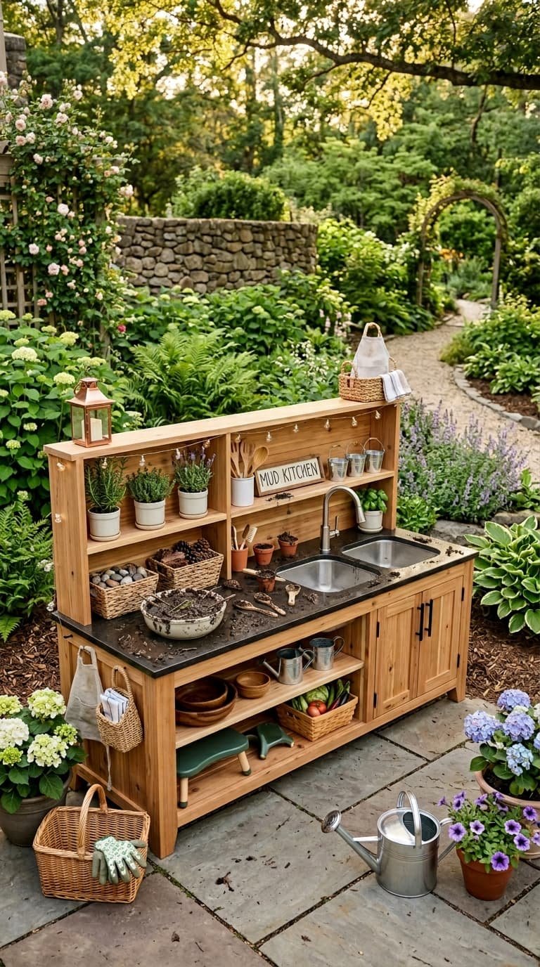 12 Mud Kitchen Ideas for Fun & Creative Outdoor Play Spaces